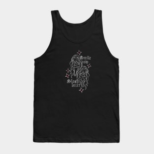 Scream Smile Now Slash Later Dark Edition Tank Top